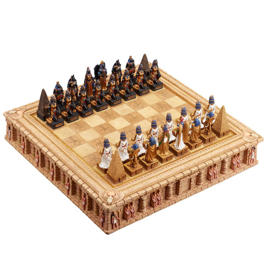 EGYPTIAN GOD CHESS + ANKH TEMPLE BOARD