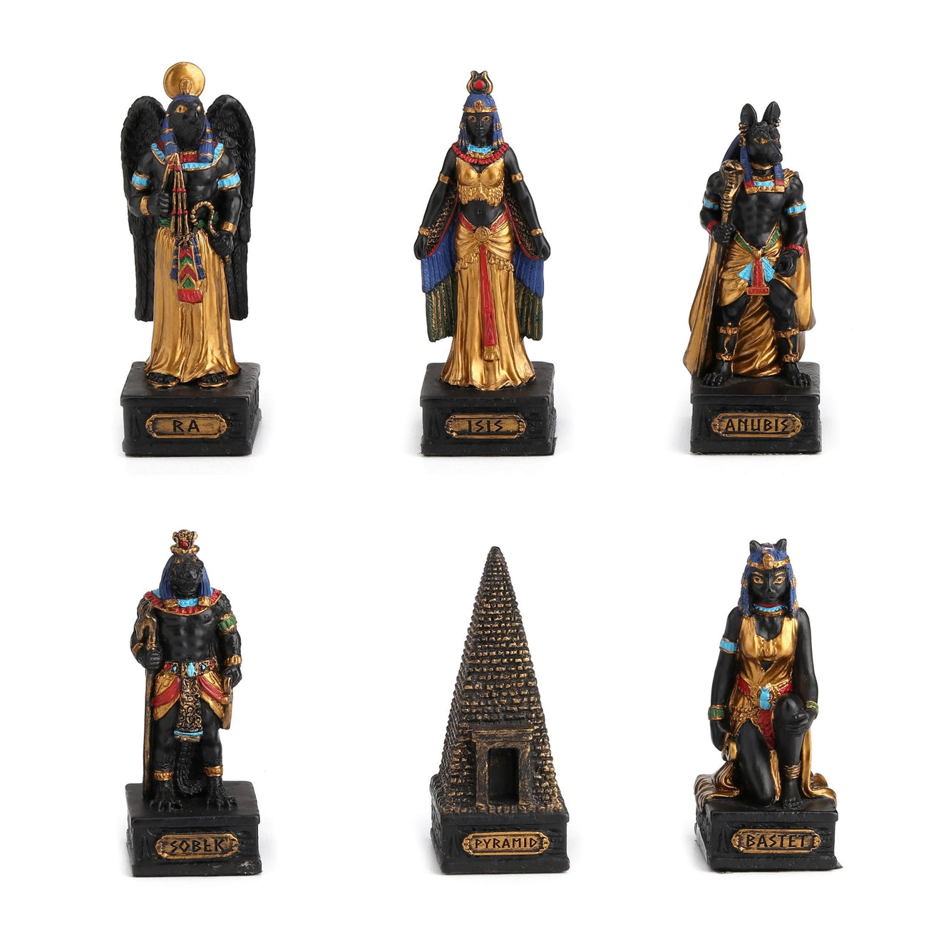 EGYPTIAN GOD CHESS + ANKH TEMPLE BOARD